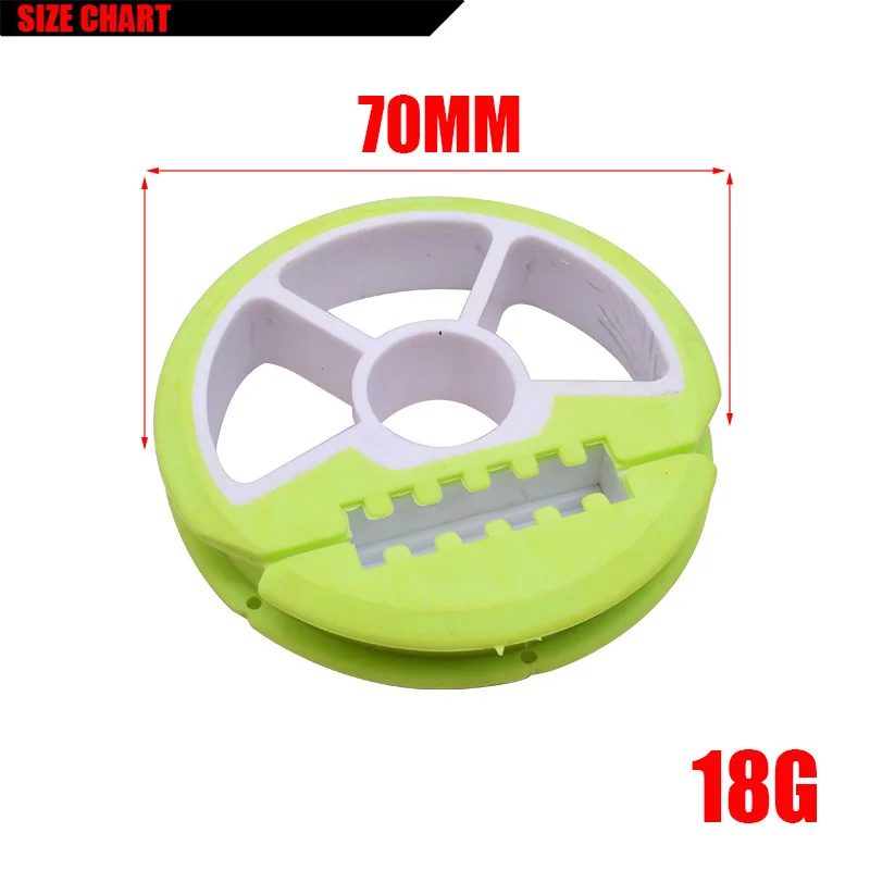 Bobina de eje circular de plástico de sílice, aparejo redondo, carretes, bobina de tablero, línea de pesca, señuelo, WD-139 de traza, 3 unids/lote - imagen 3