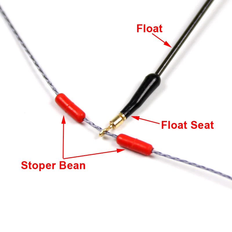 Boya flotante de pesca de colores mezclados, aparejos de pesca de estanque Bobber, con caja de aparejos gratis y combinación de ganchos, 10 piezas - imagen 5