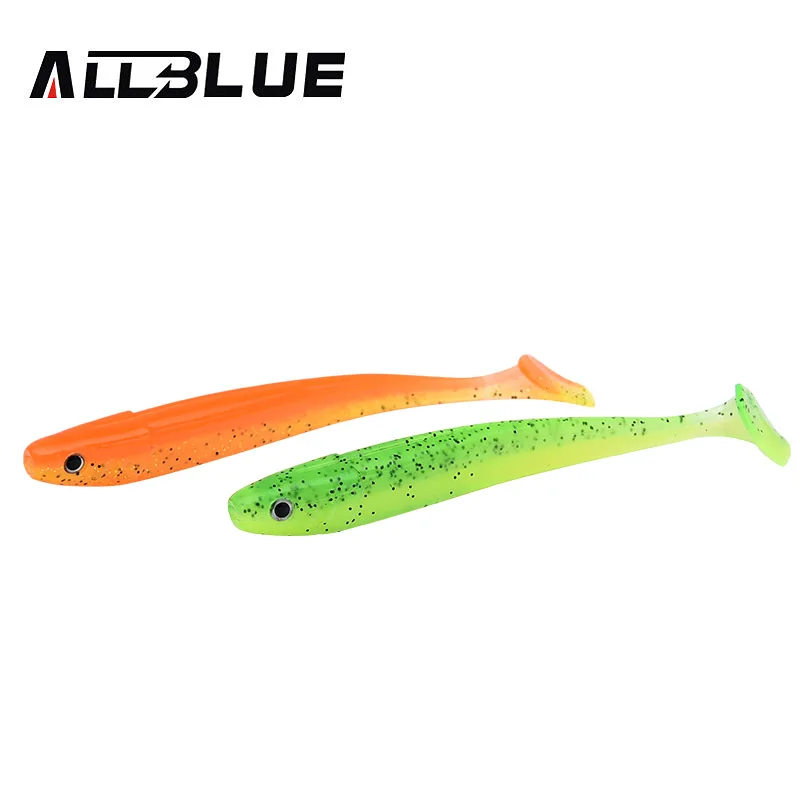 ALLBLUE-SEÑUELOS blandos de gusano vivo, cebo de pesca Artificial, Jig Swim Shad Minnow, aparejos de Pesca, Señuelos de Pesca - imagen 4