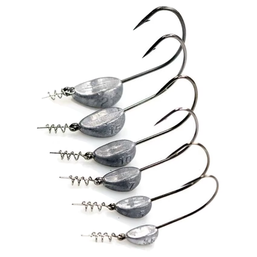 Jig Head con Tornillo y Protector de Cebo – Anzuelos para Vinilo - imagen 2