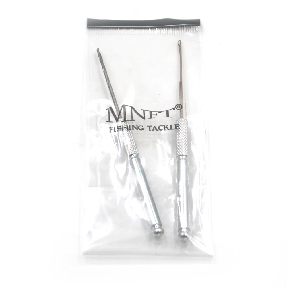 MNFT 1 Juego de taladro de cebo de aluminio + aguja de ganchillo pesca de carpa Boilie cebo pesca aparejo de pelo Kit de herramientas accesorio - imagen 5
