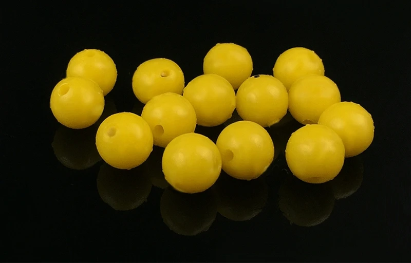 MNFT cebos blandos redondos de agua medio flotantes, buen sabor a maíz, fuerte elasticidad, cebo Artificial, señuelo de pesca de carpa, 50 Uds. - imagen 5