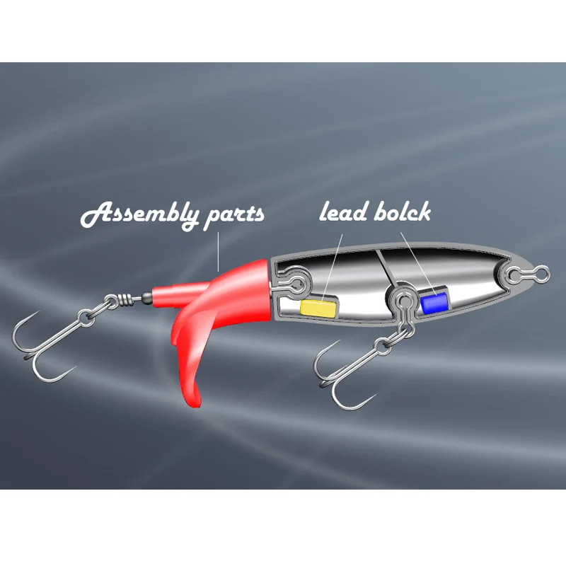 TacklePRO PE20 Whopper Plopper – Señuelo topwater cola giratoria - imagen 3