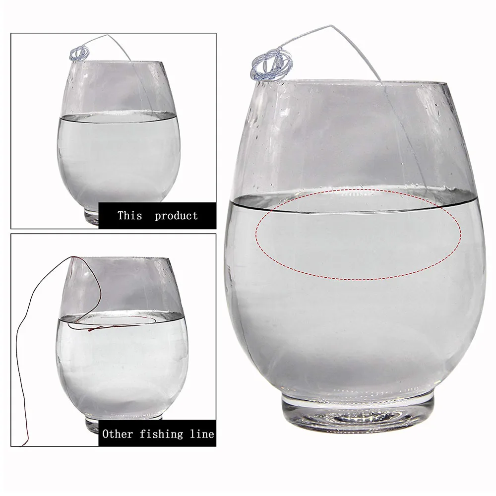 Línea de pesca con mosca de nailon, superfuerte monofilamento, de hundimiento rápido, azul/blanco, 13,6-396LB, 500M, 0,3-2,0mm - imagen 4