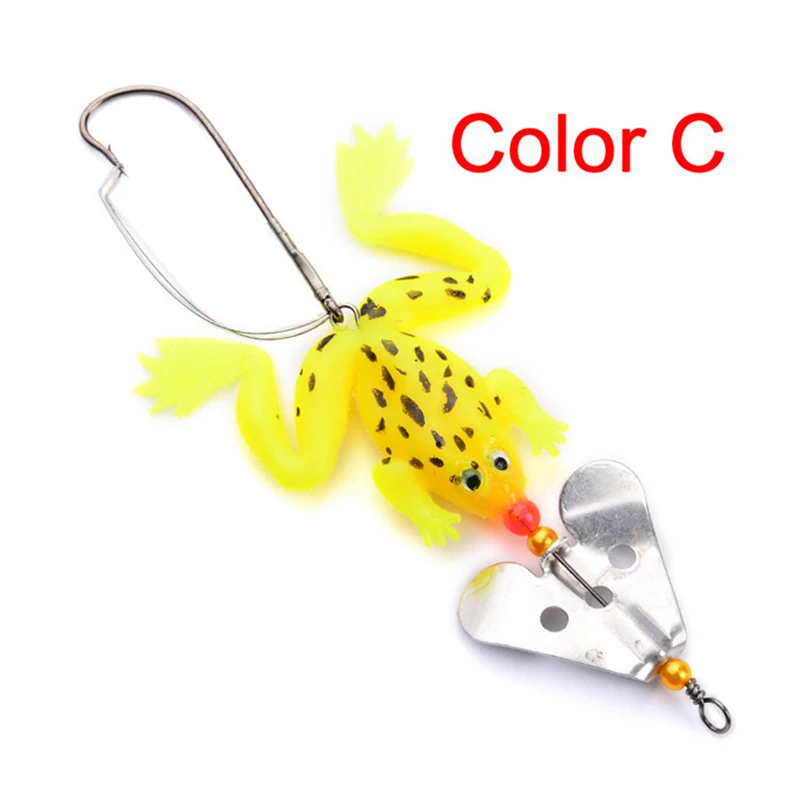 Proleurre-señuelo de pesca con rotación de 360 grados para ranas, Señuelos de Pesca de goma suave, cebo giratorio para lubina, cuchara, aparejos de pesca de carpa - imagen 5