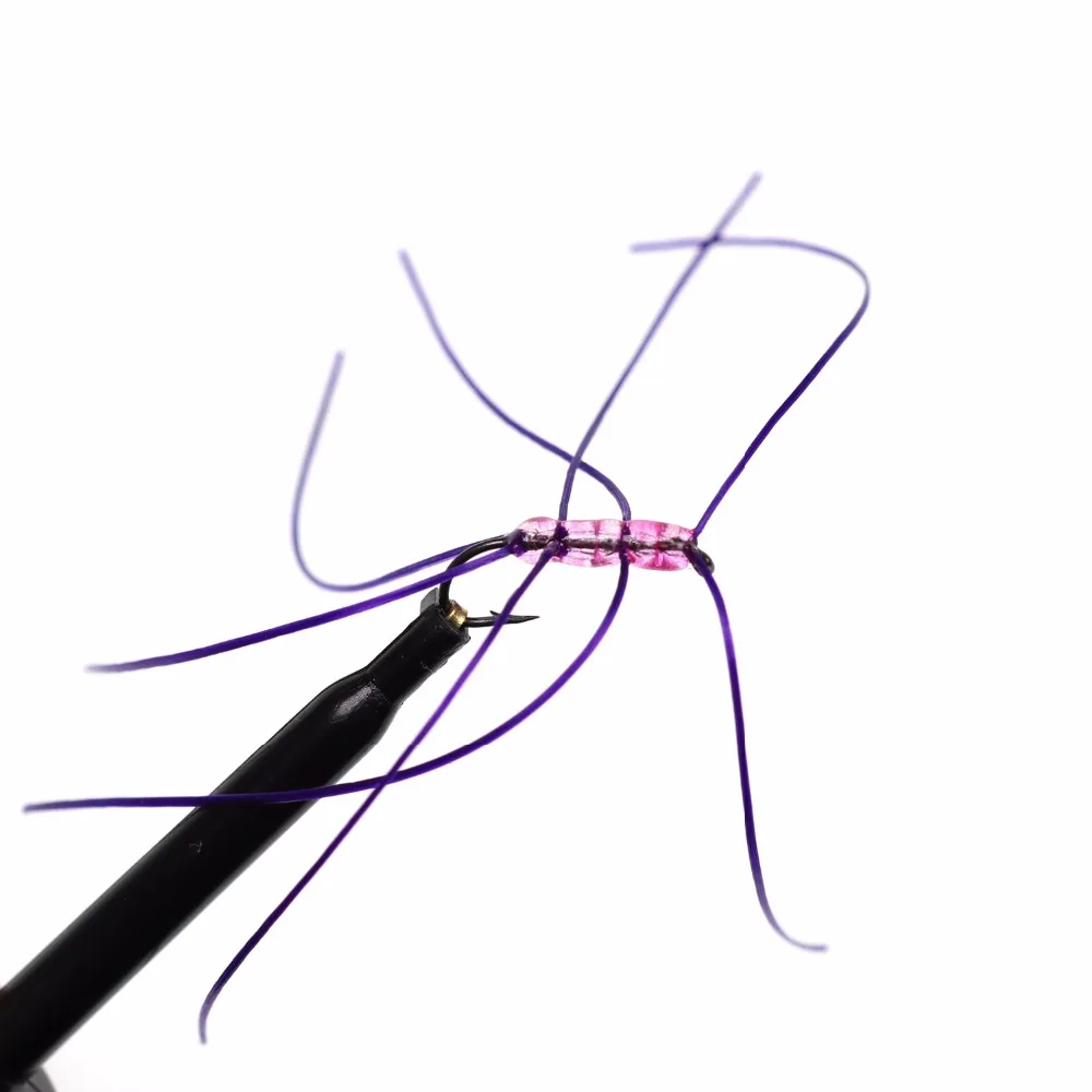 Bimoo-Caja Micro Flex para trucha, Mosca de tierra, San Juan, Color mezclado, 6 unids/caja - imagen 5