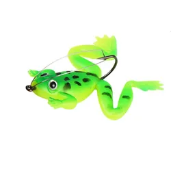 Cebo de Rana Silicone 6cm 5,2g con Gancho – Señuelo Pesca 3 Colores