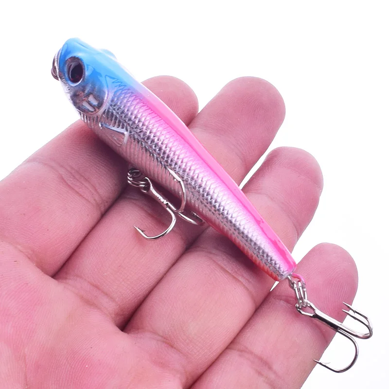 Señuelo de Pesca de lápiz, 55mm, 8,2g, Topwater, flotante, Wobbler, cebo duro Artificial, Crankbait, Pesca de Minnows, aparejos de Pesca, 1 ud. - imagen 5