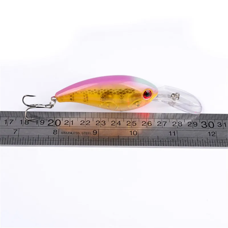 FISHINAPOT-señuelo de pesca duro de ABS, cebo para Lucio, 14g/10cm, Wobbler, Crankbait, Spinner, piscardo, 1 unidad - imagen 2