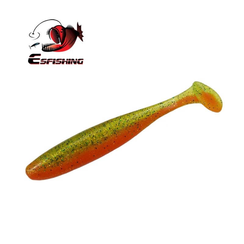 KESFISHING-señuelo de Pesca grande ES, fácil brillo, 180mm, cebos artificiales de plástico blando, cola de paleta, Leurre Souple para agua salada - imagen 5