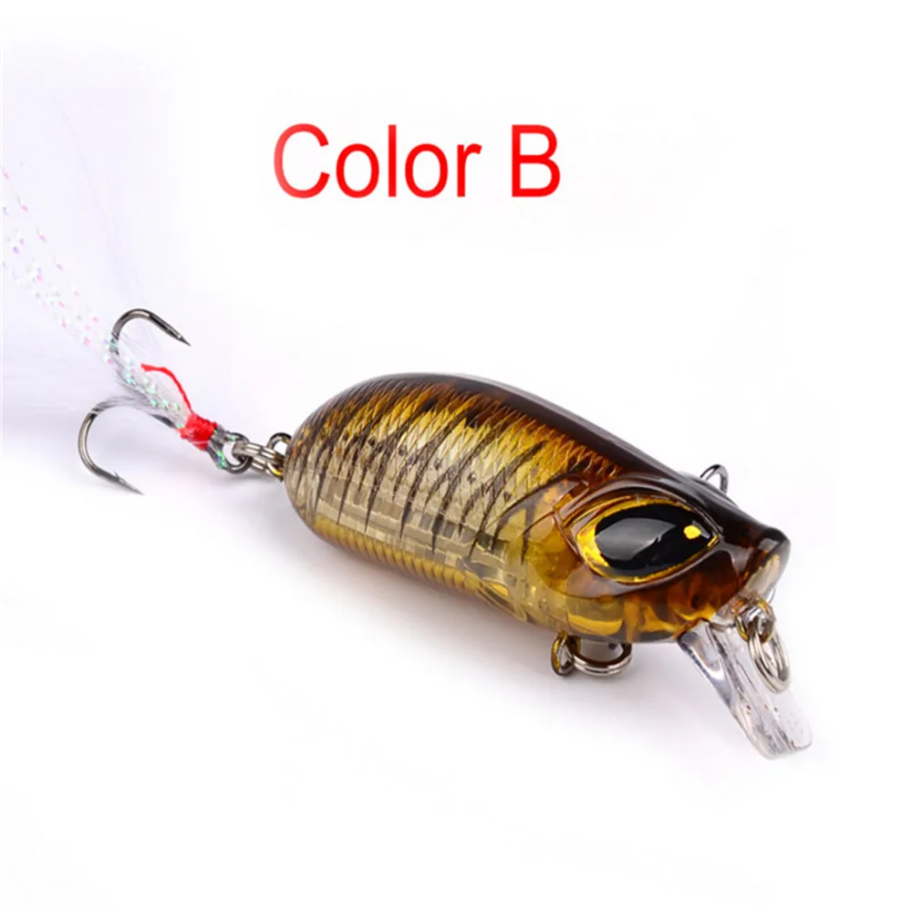 Señuelo de pesca Wobblers de plástico duro, cebo Artificial Crankbait, para pesca en el mar, lubina, Lucio, 5cm, 8,1g, 1 ud. - imagen 5