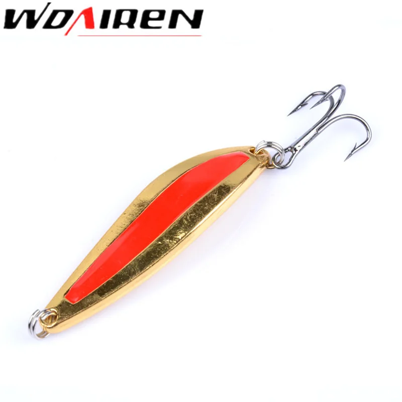 Señuelos de Pesca Wobbler, cebos giratorios, cucharas de 7,5g, lubina Artificial, lentejuelas duras, anzuelos de Metal y acero, 1 unidad - imagen 3