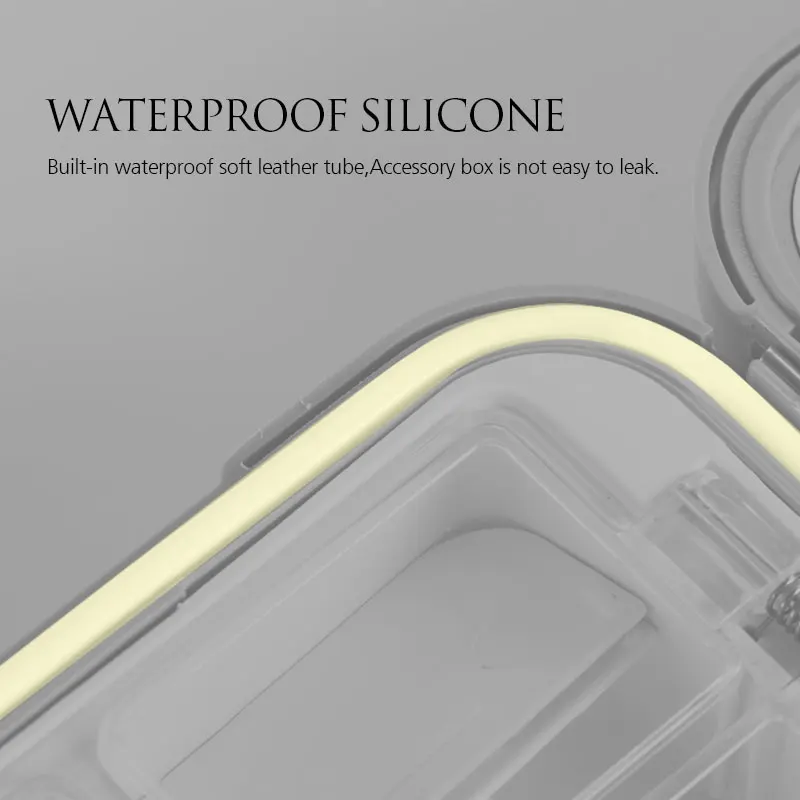 Caja de pesca multifunción resistente al agua, aparejos de pesca portátiles ABS, accesorios, anzuelos, Minnows, herramienta, Spinner, señuelo, cajas de cebo, almacenamiento - imagen 4