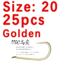 size 20 golden 25pcs