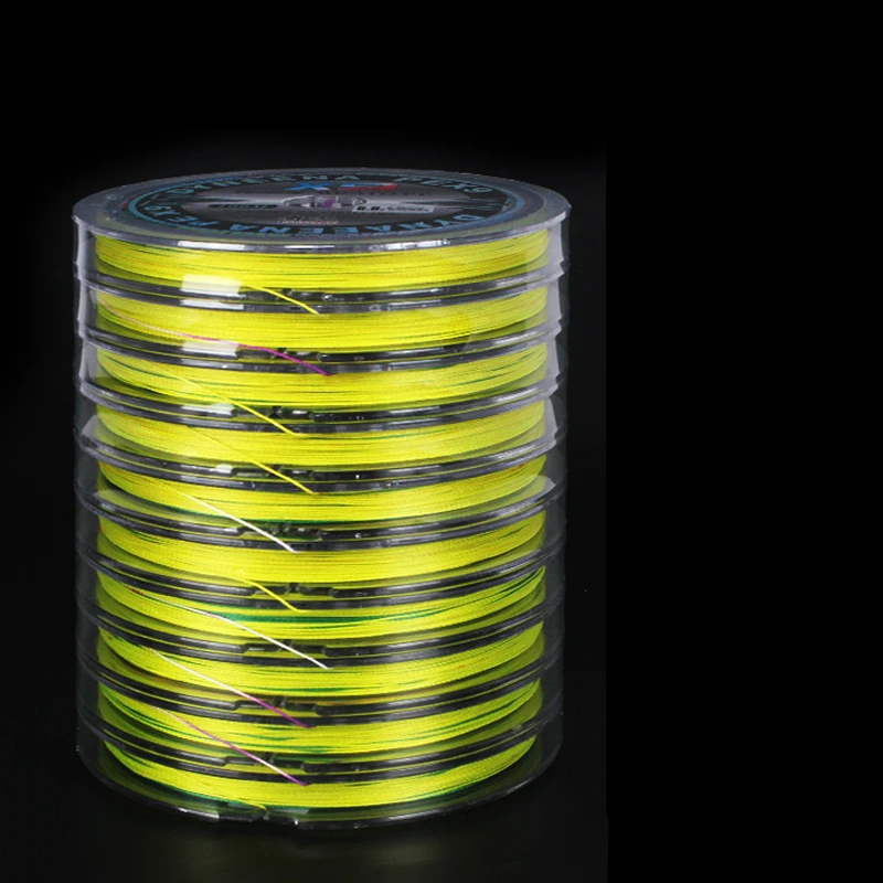 Sedal de pesca de alta resistencia, hilo trenzado de 9 hebras, 100m, 8 hebras, 10 m/color - imagen 4