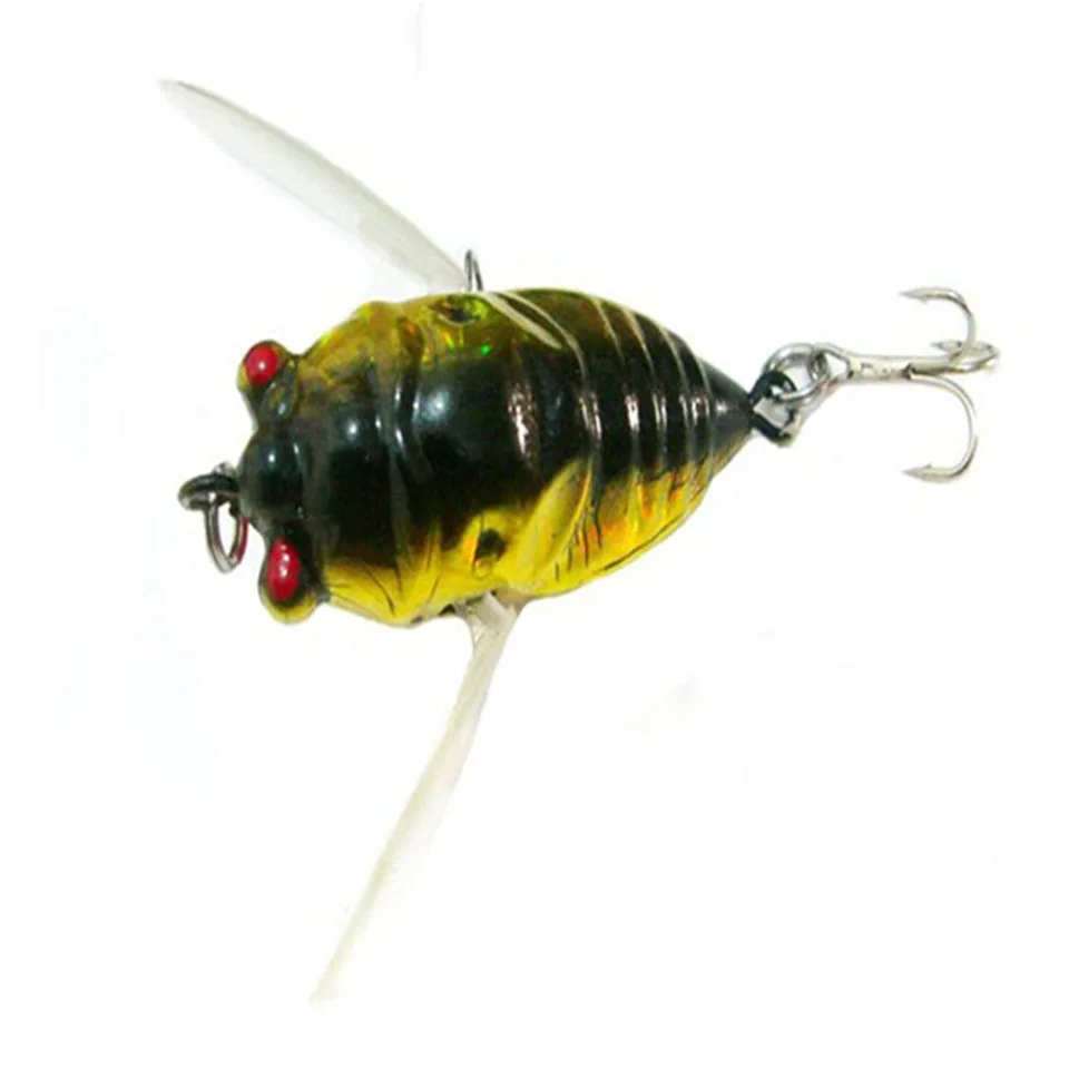 Señuelo de pesca de insectos, anzuelos de púa triple, aparejos de pesca, cebo Artificial, 6g, 4cm, 1 ud. - imagen 4