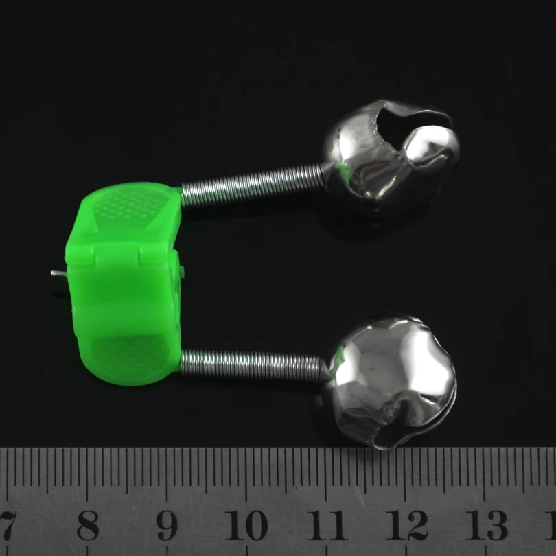 MNFT 5 uds alarma de caña de pescar campanas gemelas Clip alertador pez mordedura campana anillo aparejos de Pesca herramienta accesorios de Pesca al aire libre - imagen 3