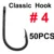 50PCS Size 4