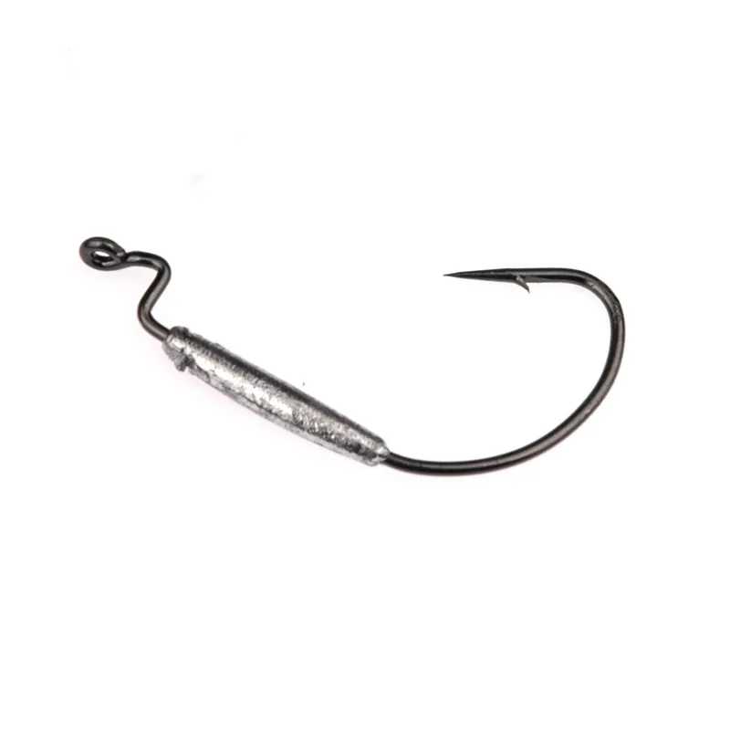 MNFT 8PCS * Gancho de manivela de plomo con púas Peso 1,8 g/2 g/3 g/6 g Anzuelos de pesca con cebo blando - imagen 2