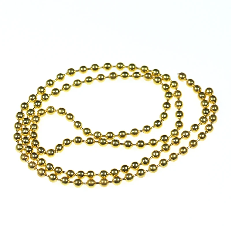 45/60cm hundimiento mosca atado cuenta cadena cabeza Streamer Ninfa Zonker atado cuentas ojos Metal 3mm 4mm oro plata materiales de pesca con mosca - imagen 5