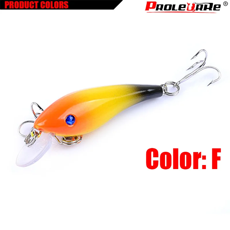 Señuelos de Pesca Minnow, cebo duro flotante Topwater Wobbler, accesorios de pesca de lubina, enchufe de flotador lento, 6cm, 4,5g, 1 ud. - imagen 4
