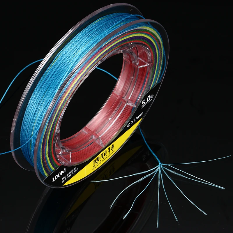 Sedal de pesca trenzado de 9 hebras, hilo de pesca de alta calidad, resistente al desgaste, 100m - imagen 2