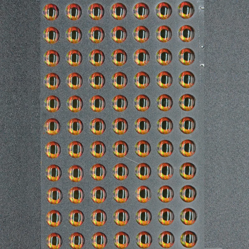 Ojos de pesca holográficos realistas 4D, 80 unidades, 4 estilos de serpentinas, cebos, accesorios de pesca con mosca - imagen 3