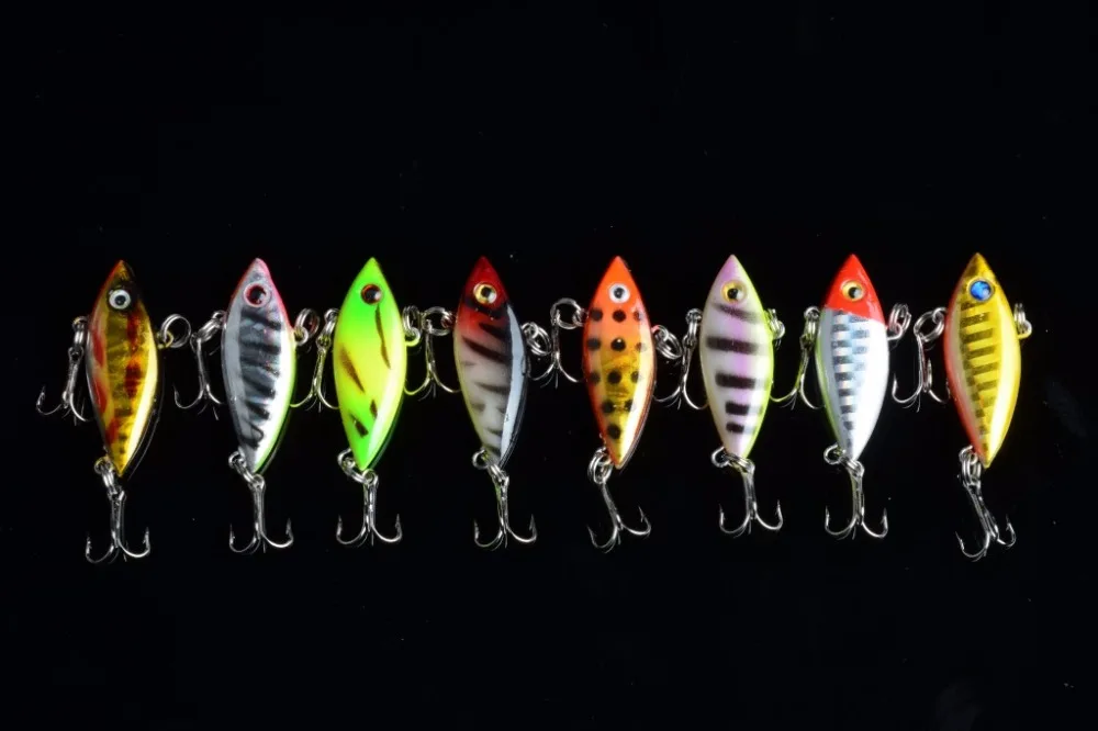 Señuelo de pesca VIB de 80 piezas, 4cm, 2,8G, Super Mini, vibración Artificial, Wobblers, aparejos de plástico duro en cada nivel de agua