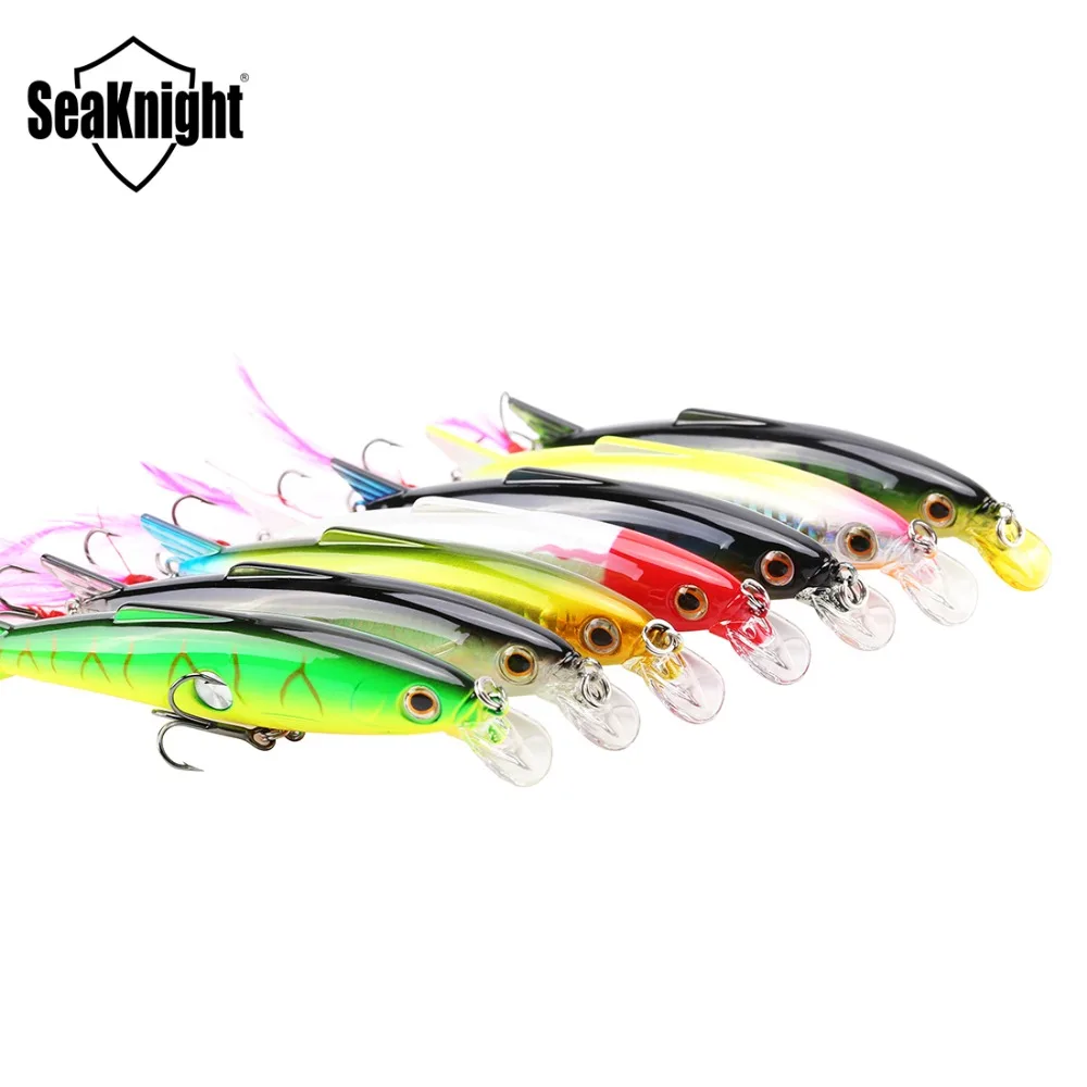 SeaKnight-Señuelos de Pesca SK007 Minnow, cebos artificiales de 16g, 100mm, 0,6-1,2 M, 1 unidad - imagen 5