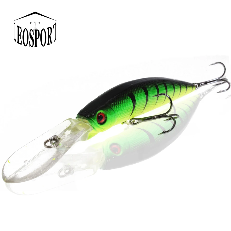 Señuelo de pesca Wobbler, cebo de manivela grande, Minnow, lubina, curricán Artificial, Lucio, carpa, 1 ud., 14,5 cm/15g, novedad - imagen 5