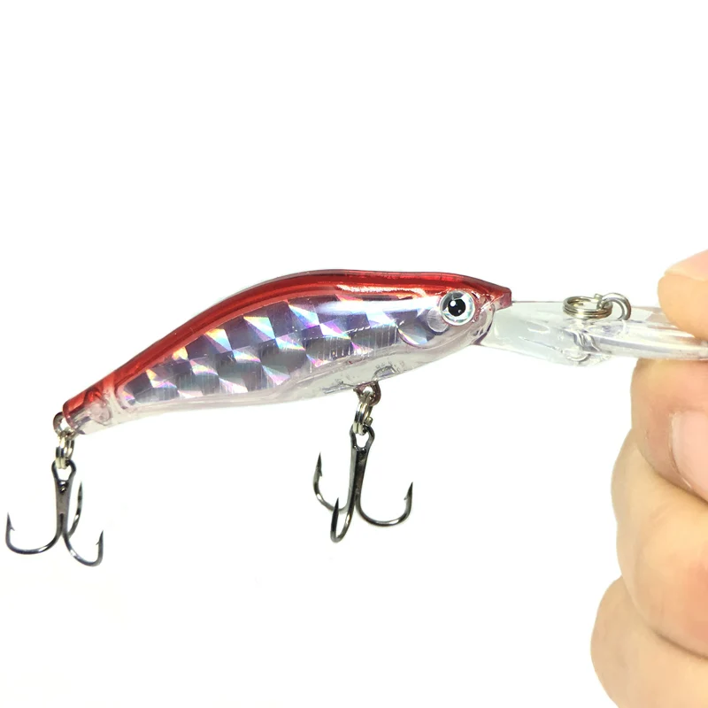 Señuelo de pesca de pececillo lento que se hunde con láser, 10cm, 8g, Wobbler, pesca con mosca Artificial, cebo duro, pesca de carpa, Crankbait, 1 Uds. - imagen 5