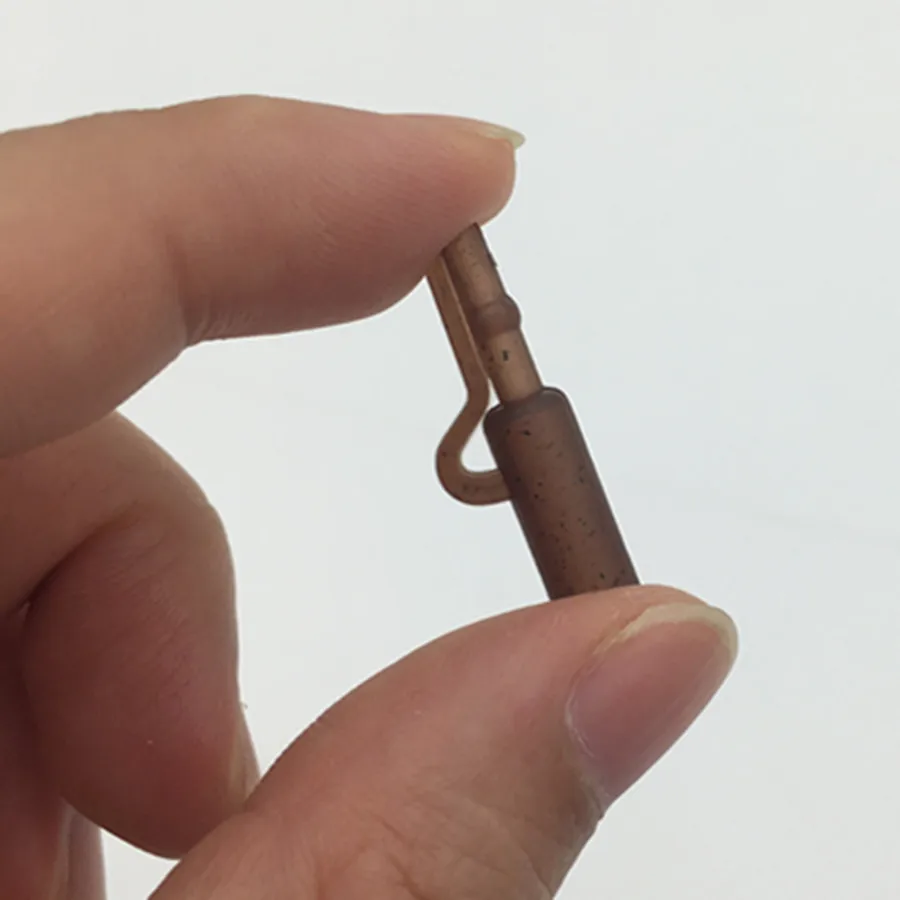 Clips de plomo de seguridad para pesca de carpa, aparejos de extremo, señuelos duros blandos, 100 * - imagen 5