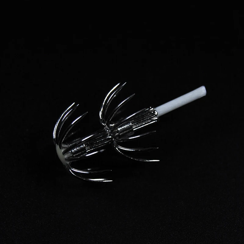 10 Uds. Plantilla de pulpo/calamar gancho DIY 2,5 #   3.0 #   3.5 #   Señuelo de calamar anzuelos DIY accesorio de pesca - imagen 3