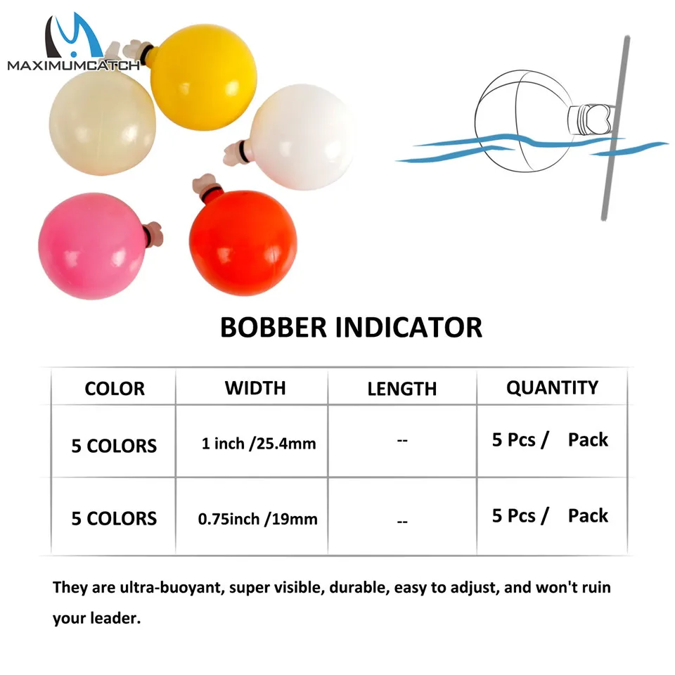 Maximumcatch-espuma flotante autoadhesiva/palo de plástico/gota de lágrima/bobber/indicador de huelga de tubo, accesorio de pesca con mosca - imagen 3