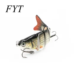 Wobbler Crankbait realista 6 segmentos 10cm 19g para agua salada
