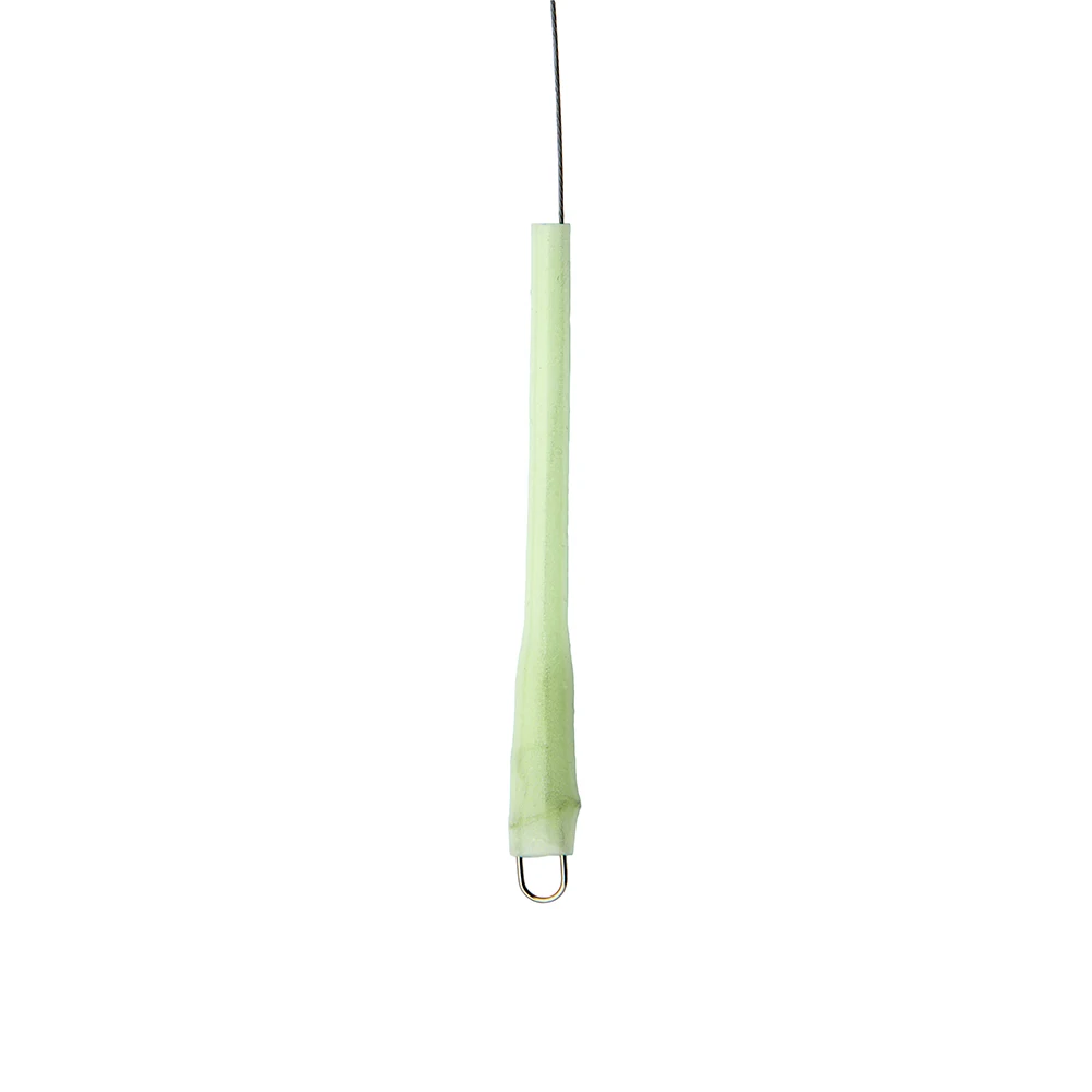 JSM-funda protectora de crimpado brillante, tubo verde suave para gancho de pesca, atraer peces, aparejos de Señuelos de Pesca, 25 unids/lote - imagen 2