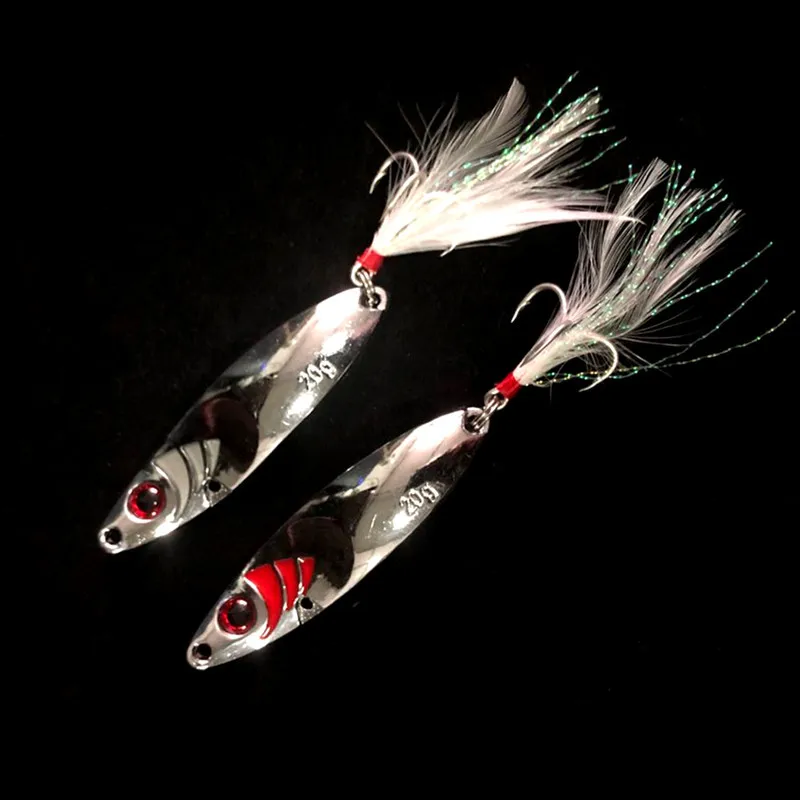 Señuelo de cuchara curva para pesca, cebo Artificial Jigbait, cuchara de serpiente de sanguijuela, brillo de 15g y 20g - imagen 3