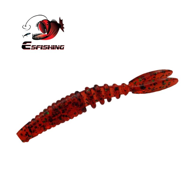 ESFISHING-Señuelos de Pesca de gusano blando, 7cm, 2,1g, señuelos blandos burbujeantes gordos, sábalo, carpa, Swimbait, cebo de silicona - imagen 3