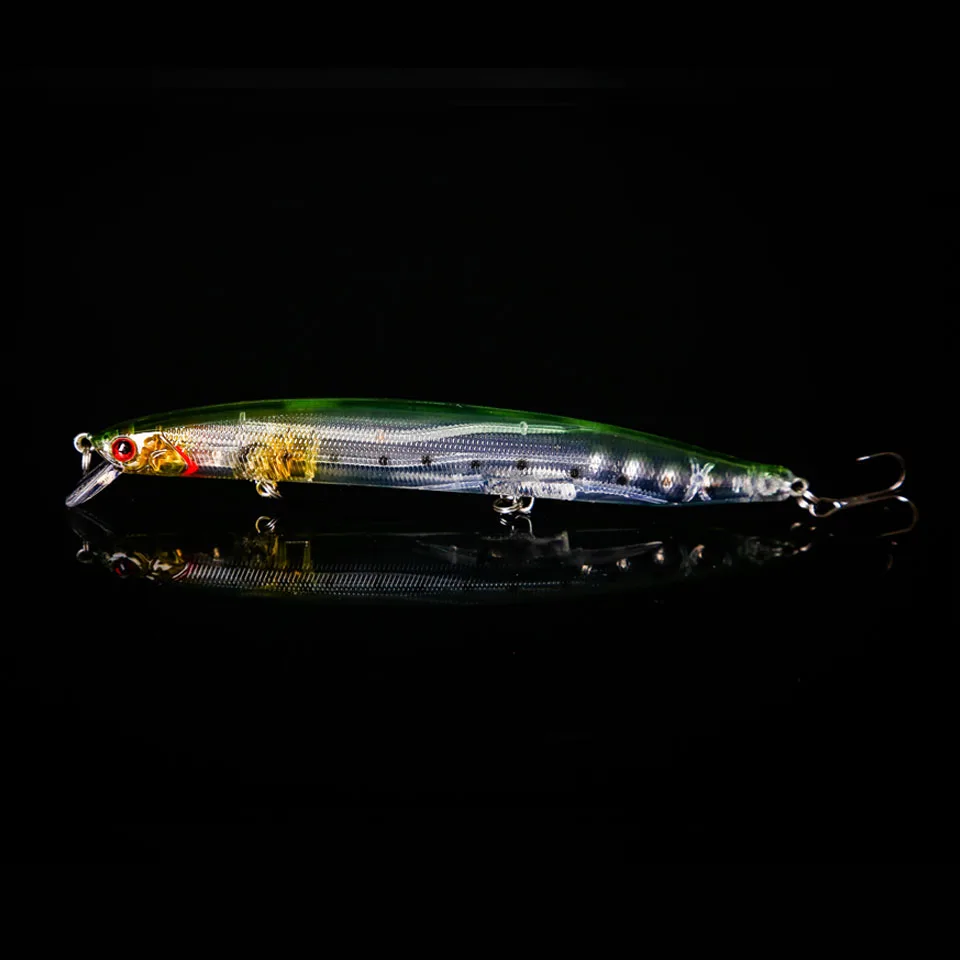 WALK FISH-señuelos artificiales para Pesca de pececillos, 1 unidad, 13,8 cm, 19g, cebos falsos para buceo, 0-3m, Swimbait 6 # Hook - imagen 4