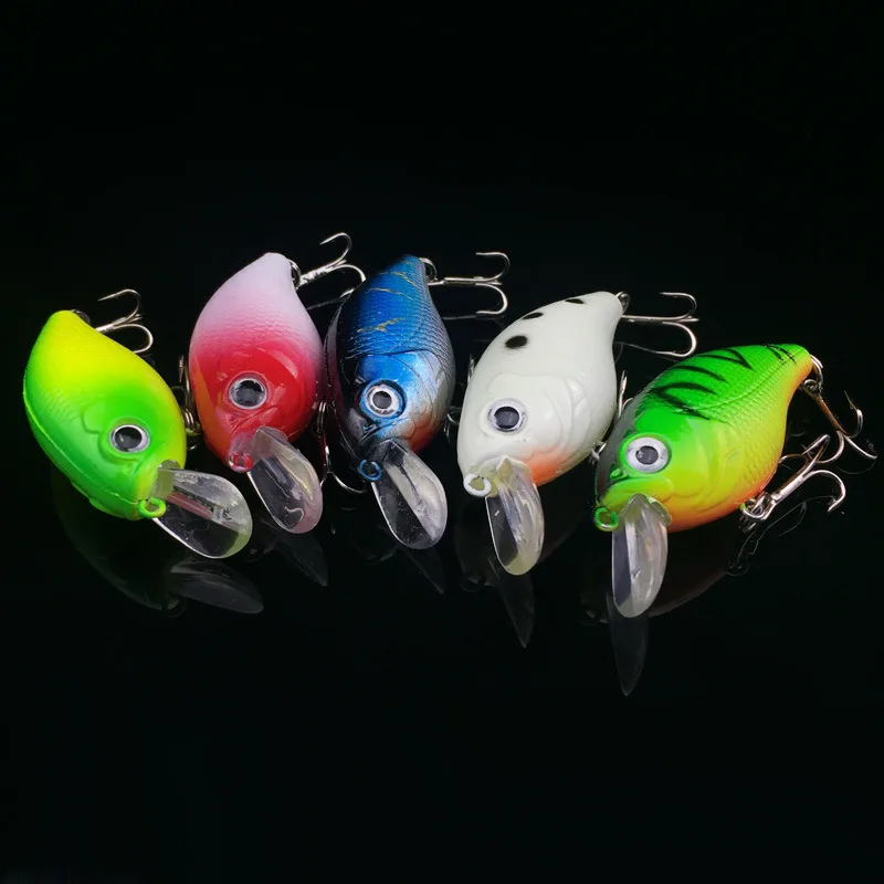 Señuelo de pesca Mini Minnow manivela cebo señuelos artificiales 7g/5,5 cm oscilante pequeño pez gordo pequeño flotador señuelos 1 piezas venta - imagen 2