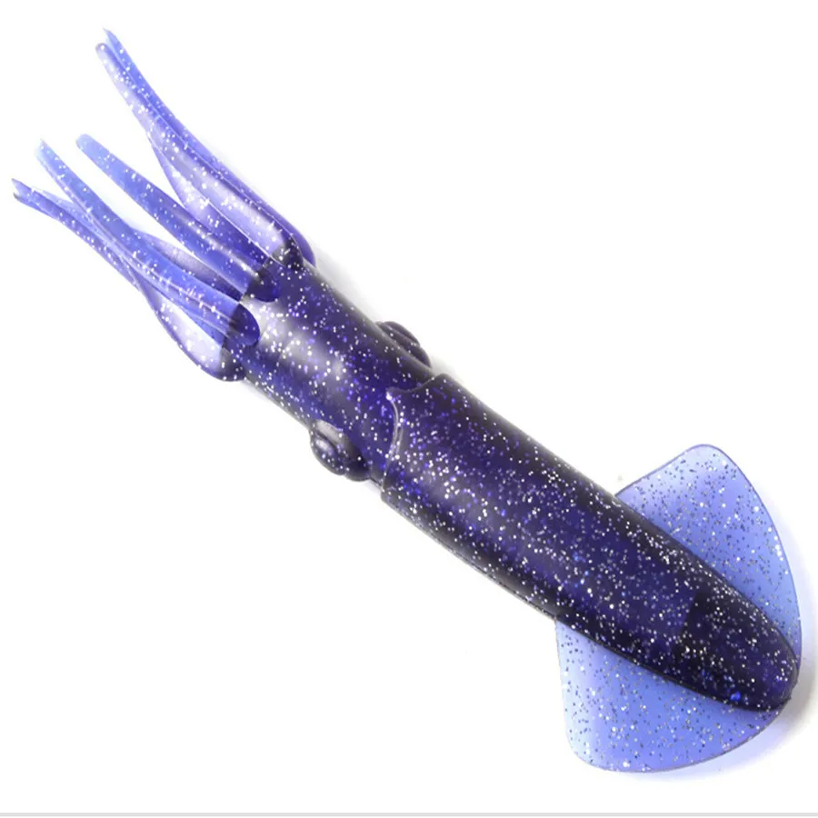 Falda de calamar para pesca en el mar, señuelo de pulpo para curricán, cebo suave para agua salada, 22cm/70g - imagen 3