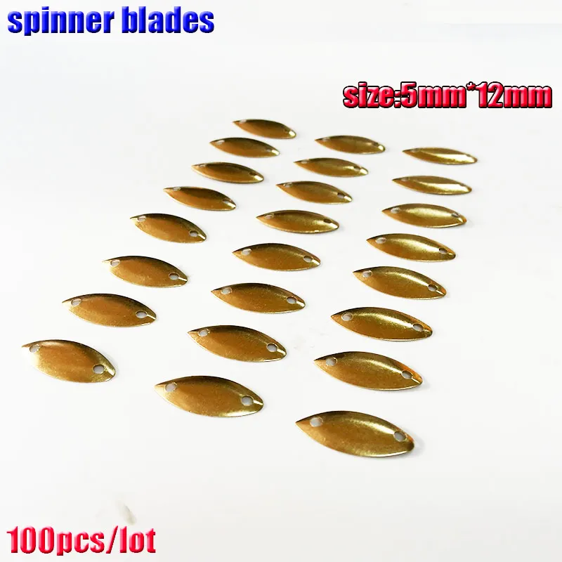 2025 nuevas pequeñas cuchillas giratorias de pesca, señuelos de pesca con cebo giratorio DIY cantidad: 100 unids/lote - imagen 3