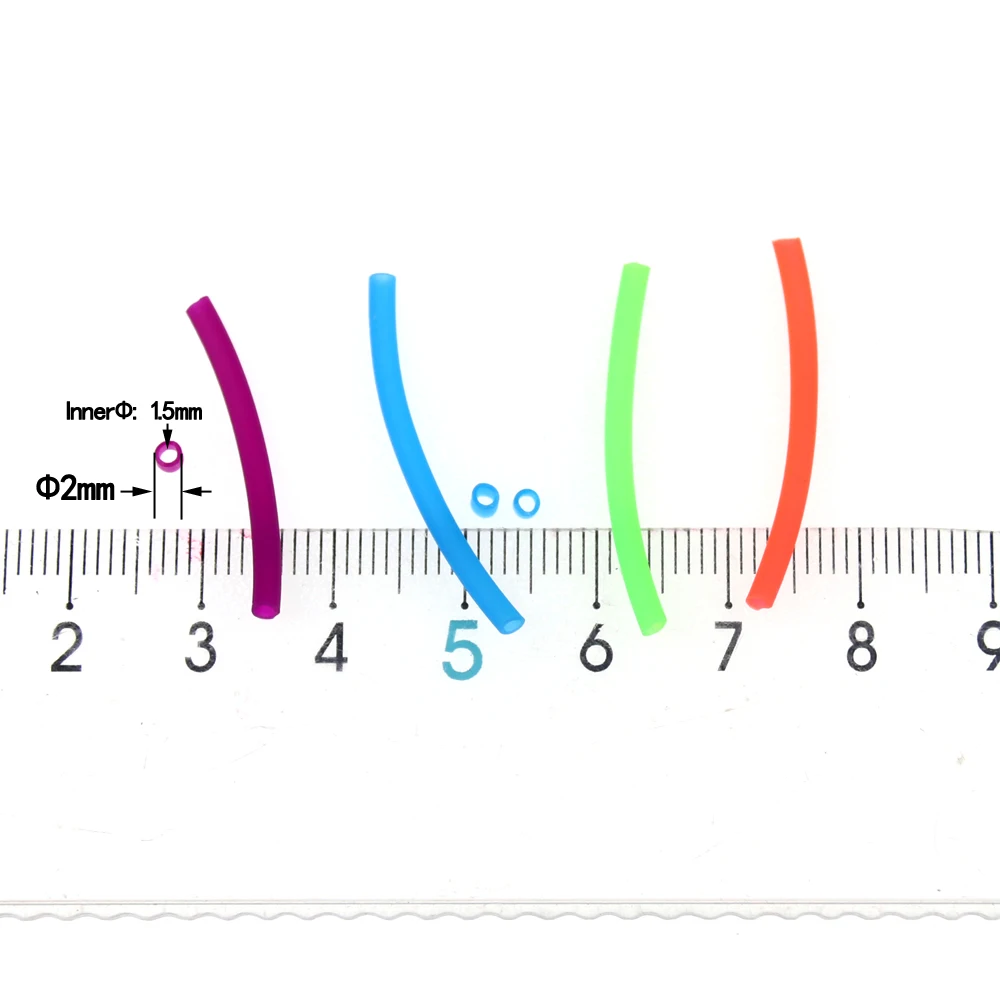 Bimoo-tubo elástico de película fina para pesca, Material de atado de moscas Sabiki, 48m/carrete, 2mm - imagen 4