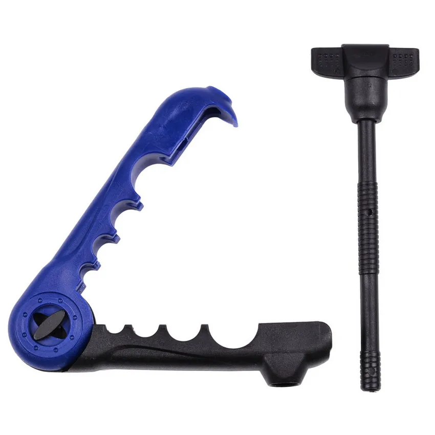 Carrete ajustable de plástico para caña de pescar, carrete, carrete, tabla, carrete, envoltura de línea, clips universales portátiles, todos los tamaños - imagen 5