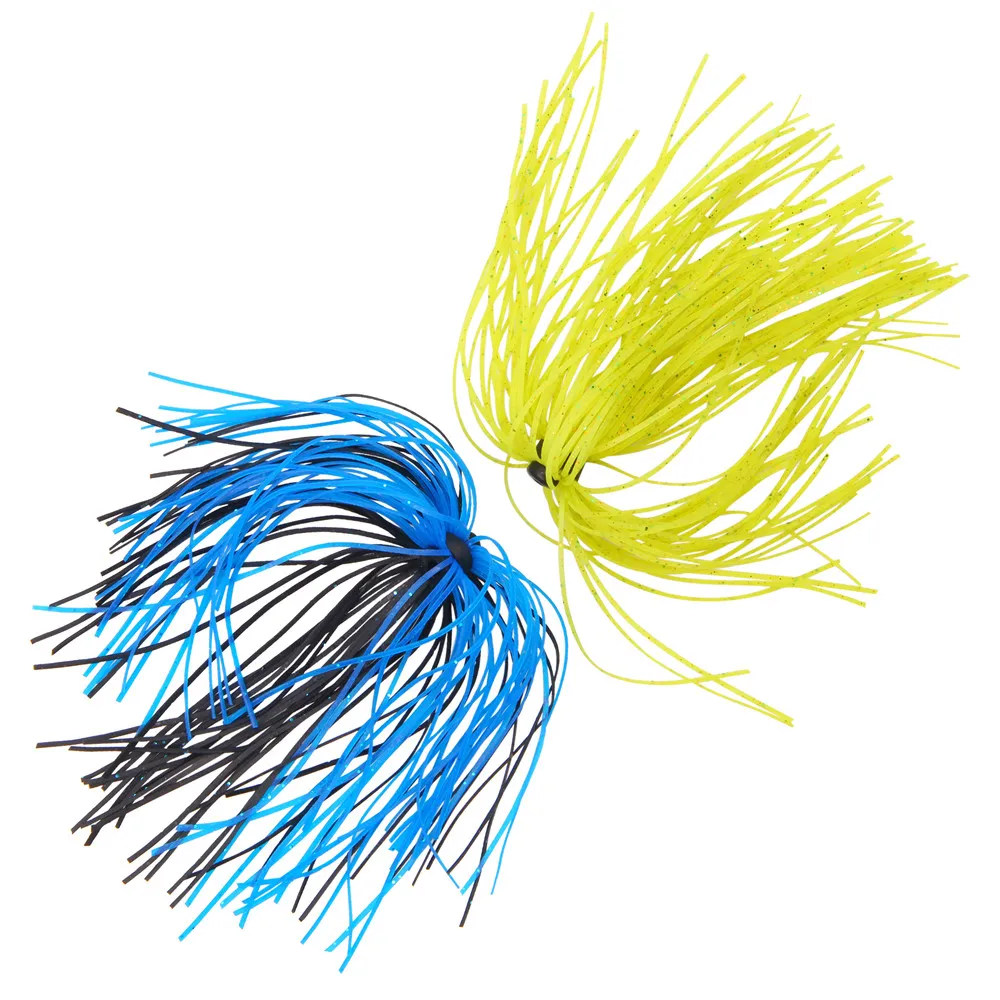5 unids/lote plantillas artificiales de silicona faldas señuelo más 50 hebras cada paquete para cebo giratorio accesorios de pesca buzzbait - imagen 4