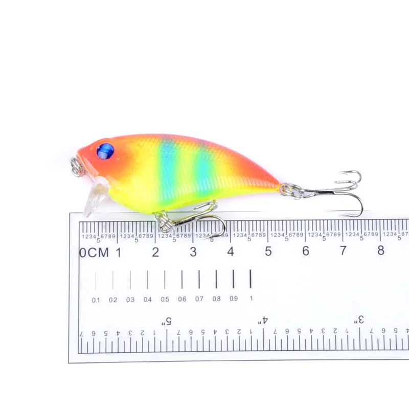 Señuelo de pesca con manivela, cebos con vibración, 55mm, 6,5g, Wobblers, Swimbait, Shad Bass, señuelos duros artificiales, aparejos de pesca, 1 WD-277 - imagen 4