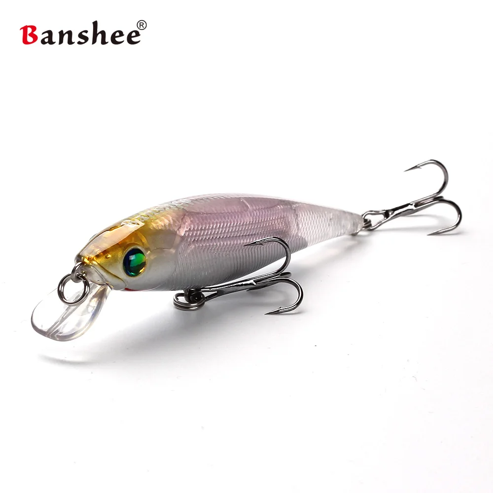 Banshee 90mm 10g frío palo señuelo de Pesca flotante MNNW35 sonajero sonido cebo duro Wobbler para Bass Jerkbaits Minnows señuelos de pesca señuelo pesca fishing lure