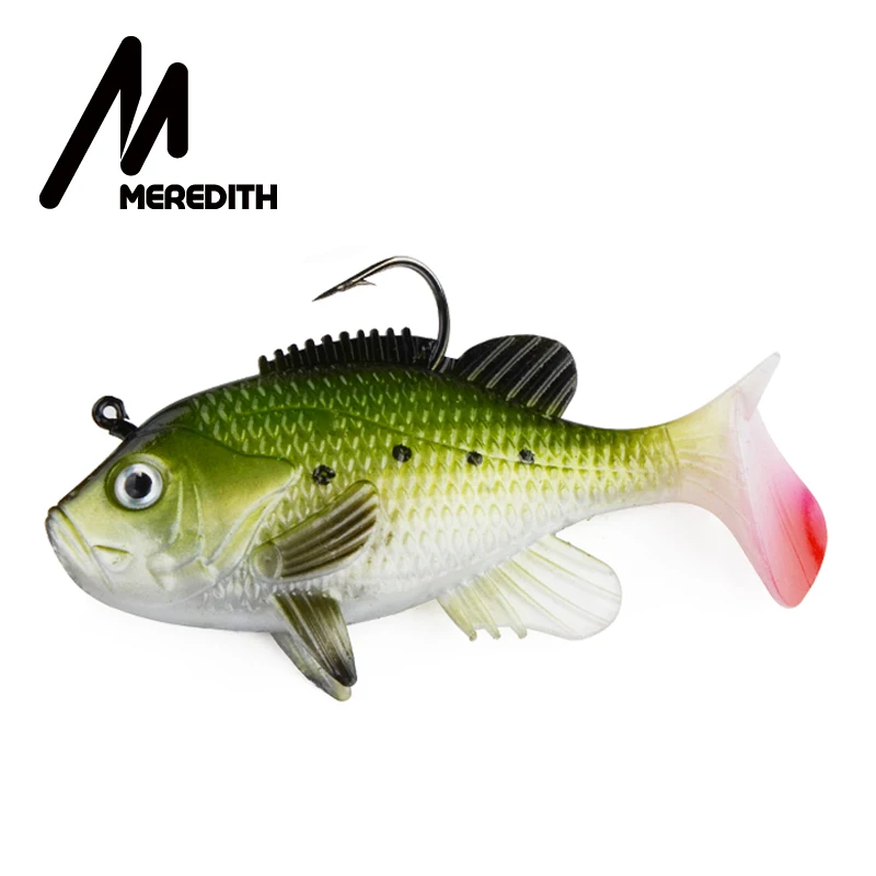 Meredith 3,15 &quot;Sunfish 3 uds 21,6g 8 cm señuelo de pesca cebos blandos artificiales Wobblers contrapeso incorporado señuelo suave aparejos - imagen 5