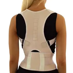 Corrector de postura ajustable para adultos, cinturón magnético de soporte para la espalda, accesorios de seguridad para el desgaste, venta al por mayor