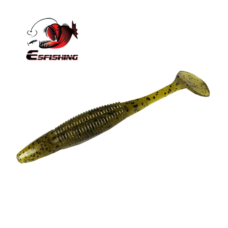 ESFISHING-señuelo suave para pesca de carpa, dipper flaco de 95mm, 6 uds., cebo Crankbait Isca Artificial, Lucio, señuelo Wobbler, aroma de cola en T - imagen 5